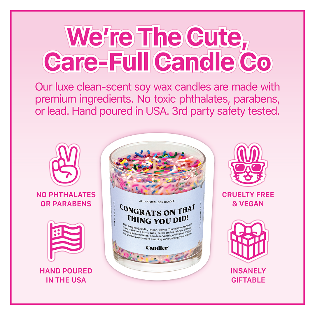 Candier by Ryan Porter – clean luxury scented candles made in the USA. Aesthetic candles with gourmand scent, perfect for gift baskets and celebrations