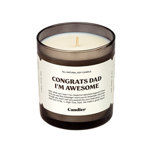 CONGRATS DAD I'M AWESOME CANDLE