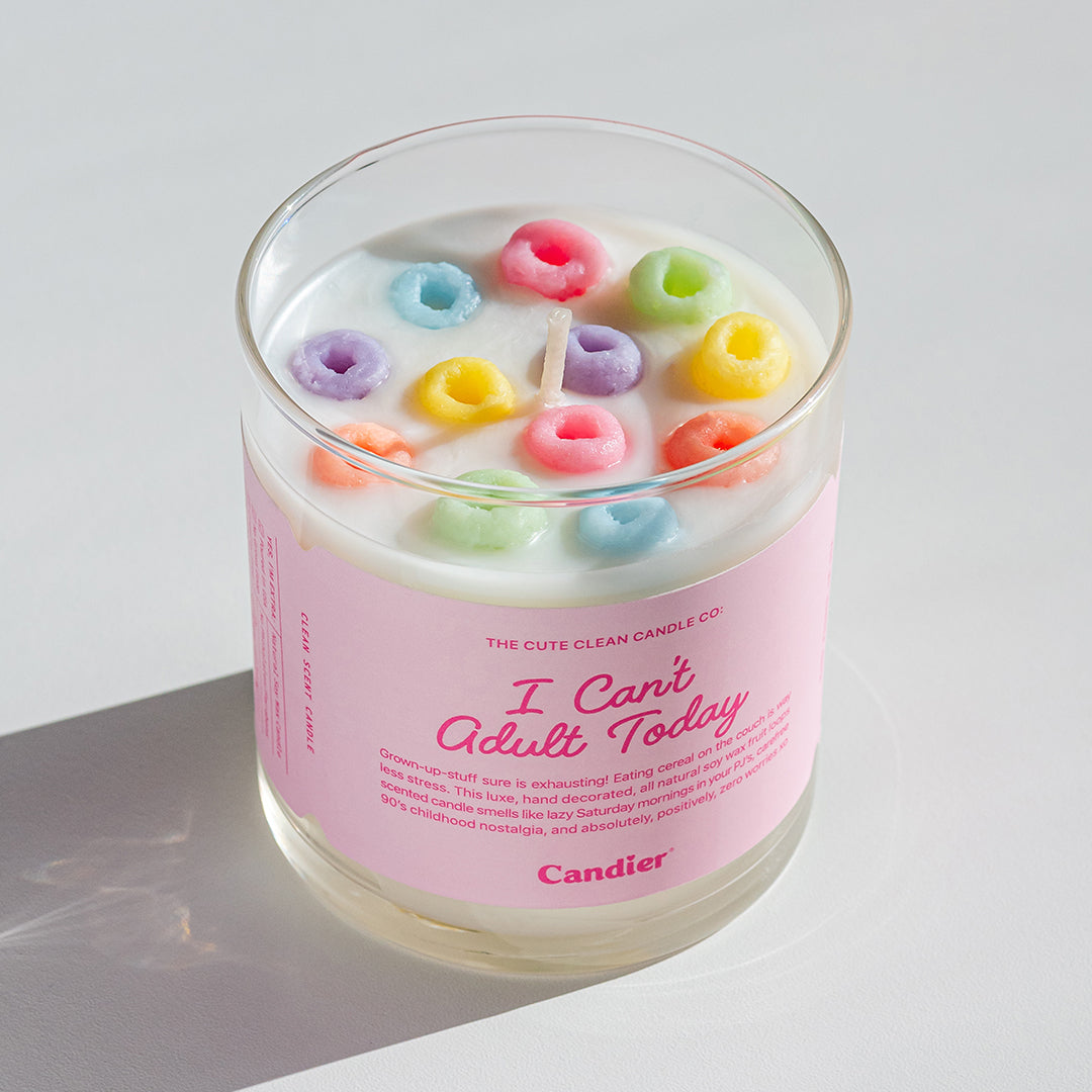 Limited edition hand-poured soy wax candle with a nostalgic cereal milk scent – A fun and sweet luxury candle