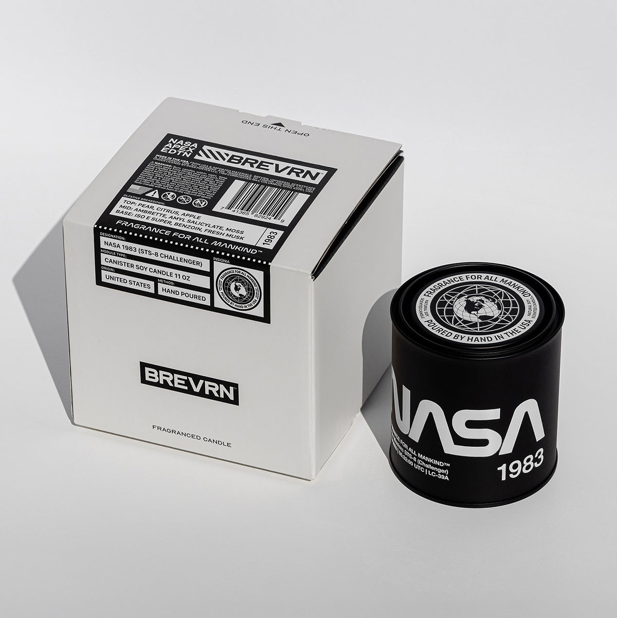 NASA 1983 Limited Edition Candle – Masculine, Sophisticated Fragrance in a Stainless Steel NASA Canister for Gift-Giving & Collectors