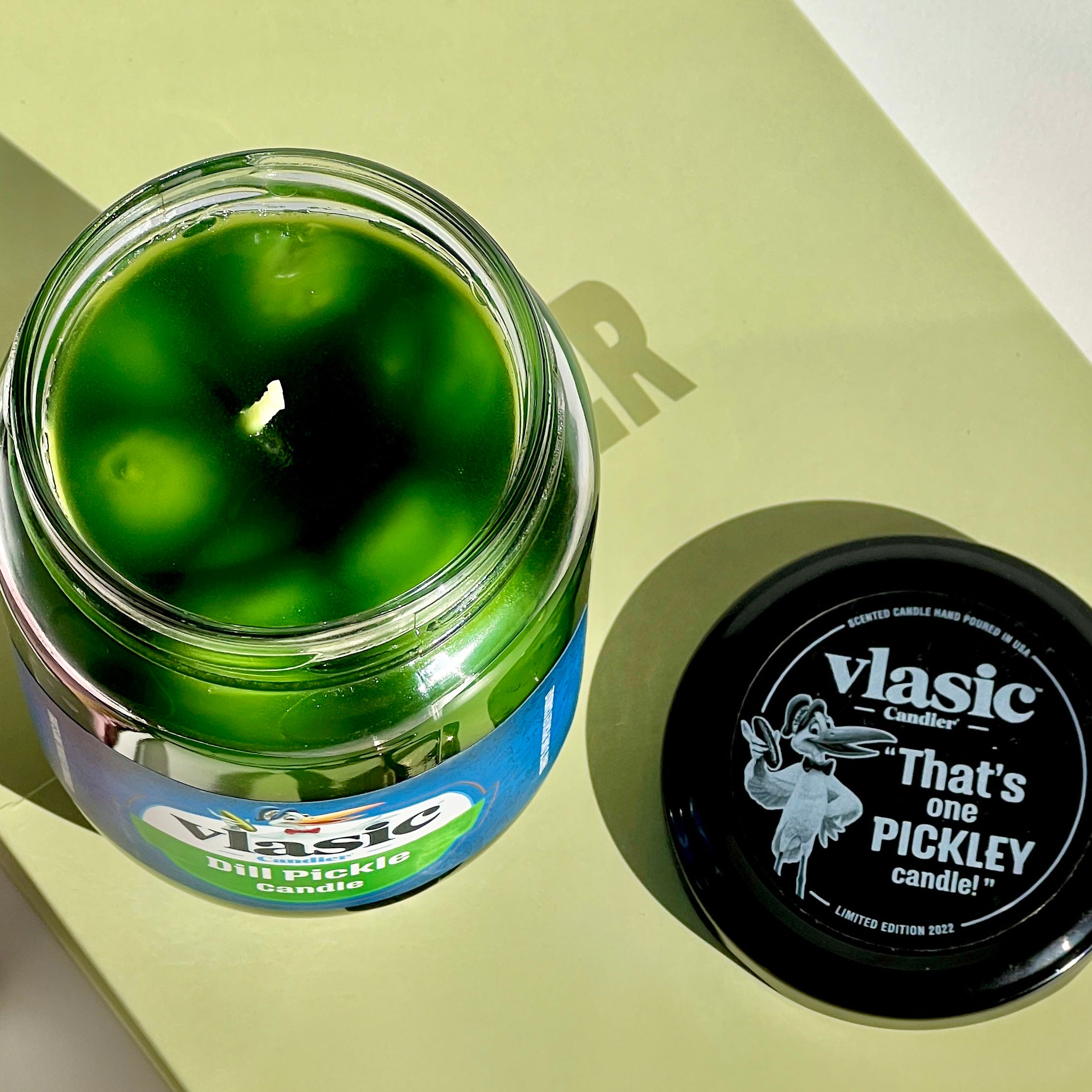 Vlasic pickle candle​, dill pickle scented candle