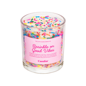 SPRINKLE ON GOOD VIBES CANDLE